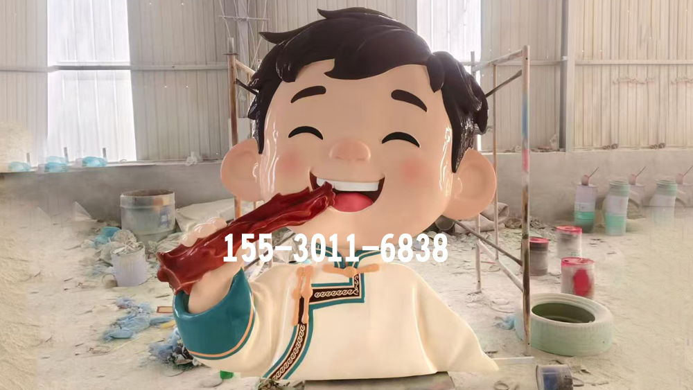 玻璃钢烤漆雕塑落地案例实拍