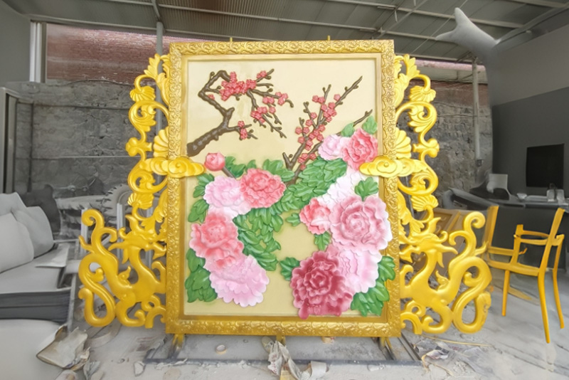 玻璃钢彩绘浮雕效果展示