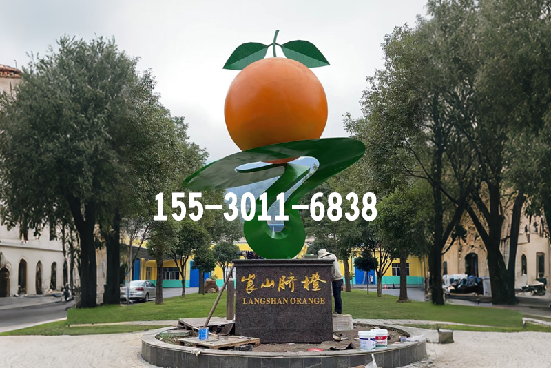 售楼处迎宾不锈钢雕塑落地案例