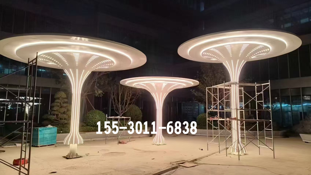 不锈钢立体字雕塑落地项目实景展示