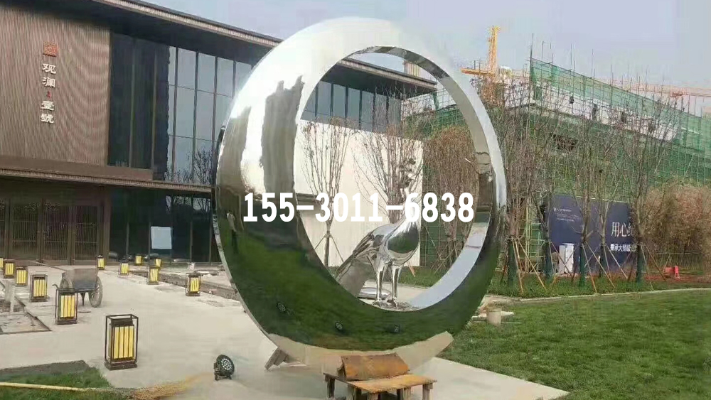 古镇文旅不锈钢雕塑落地案例