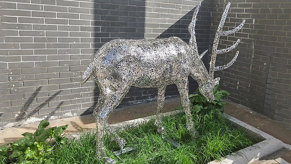不锈钢城市雕塑展示