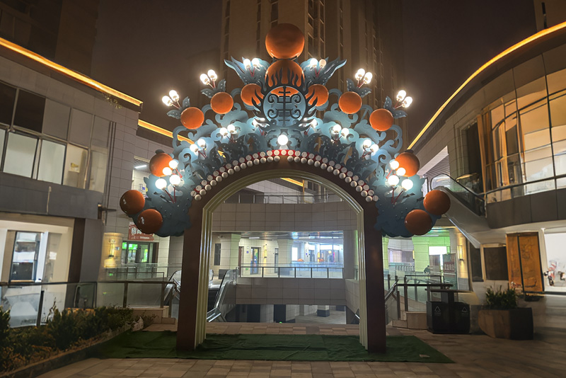 不锈钢流水雕塑参考示例