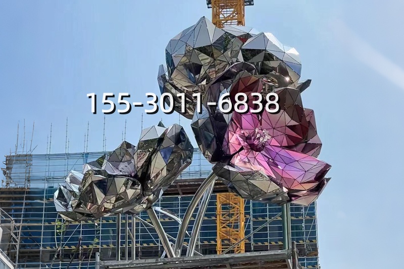 不锈钢地标雕塑落地案例