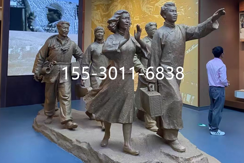 酒店铜雕摆件效果图