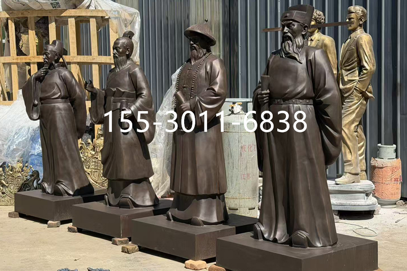 仿古铜雕落地案例展示