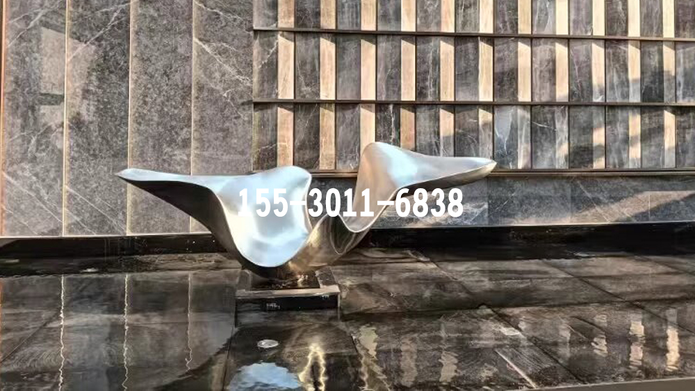 景观不锈钢雕塑落地实拍